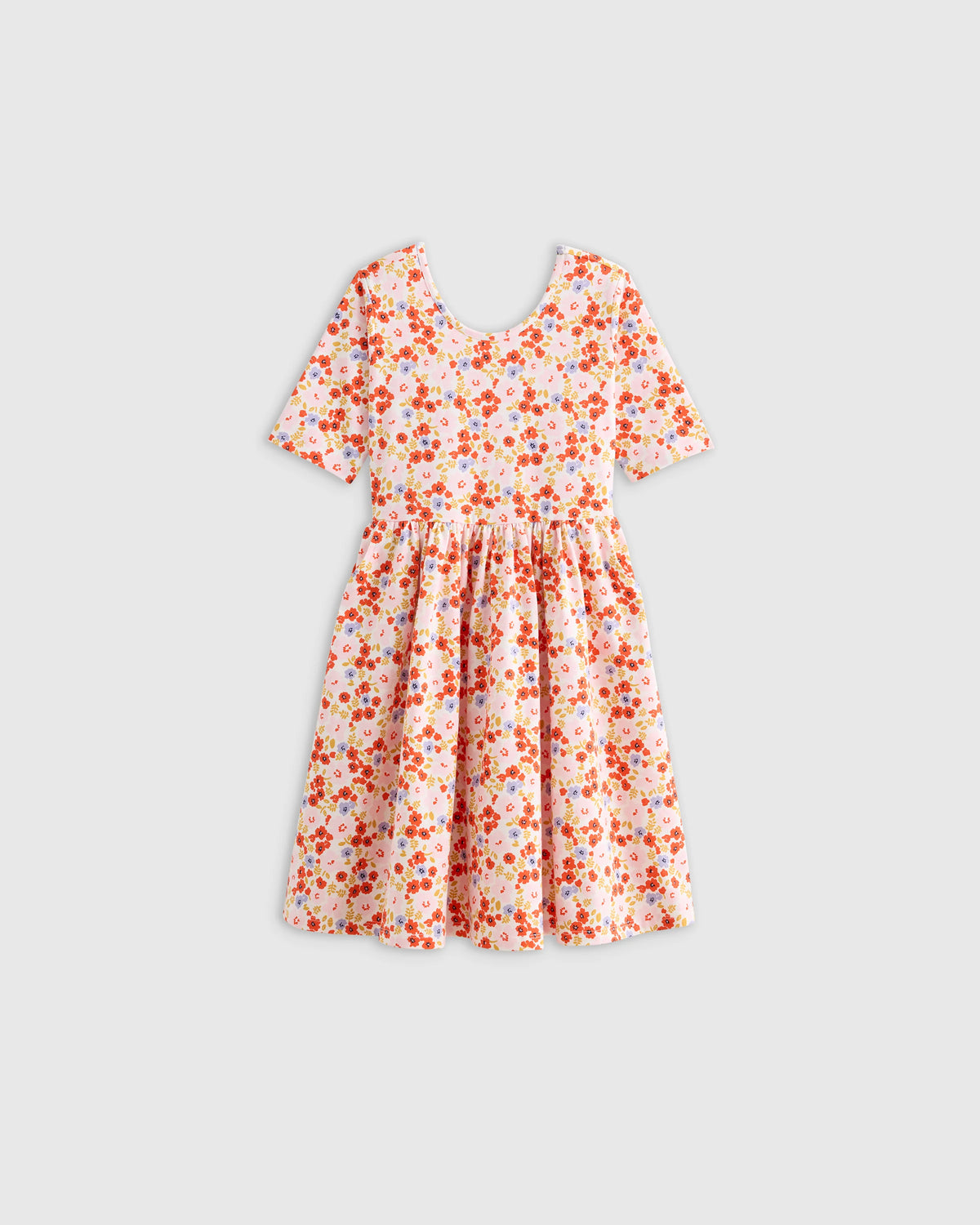 Organic Cotton Skater Dress - 2T / Sweet Cherries