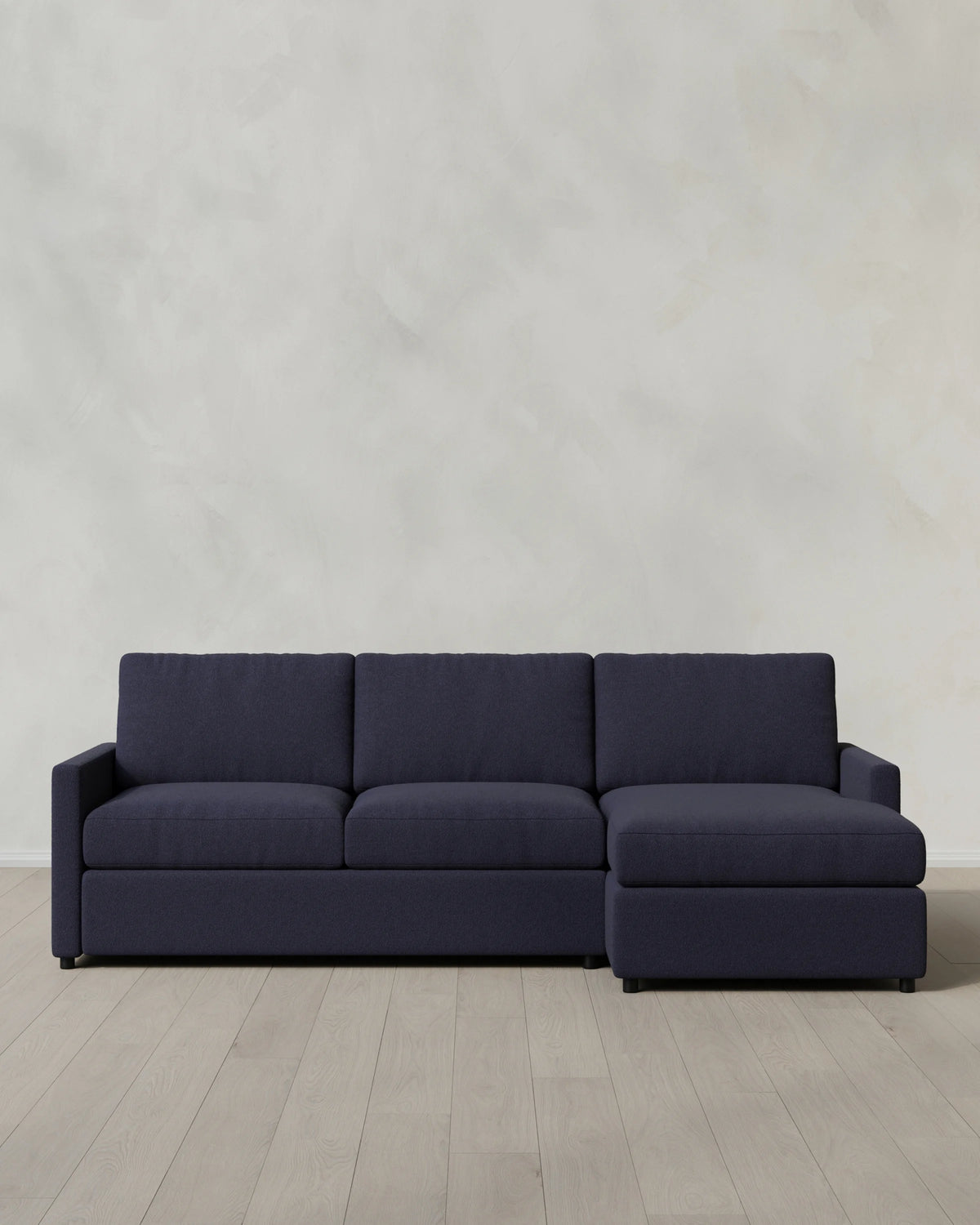 Brennan Chaise Sectional in Performance Basketweave - Right Arm / Flax