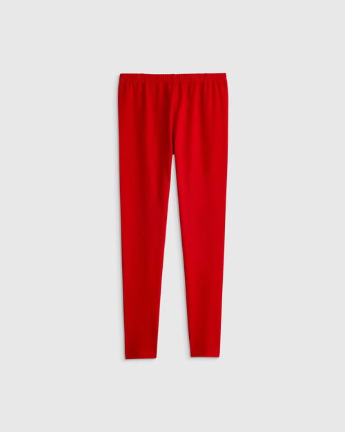 Organic Cotton Leggings - 2T / Red