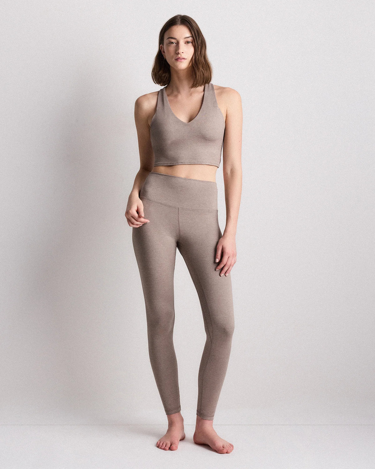 Ultra-Soft High-Rise Legging - XS / Heather Oatmeal