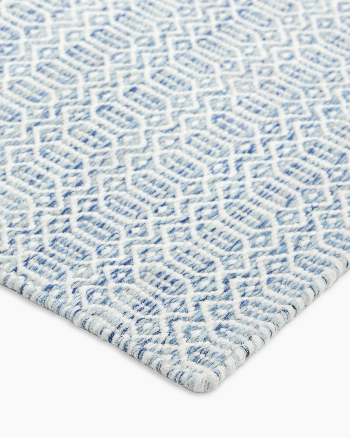 Vale Handwoven Wool Rug - 5' x 8' / Blue