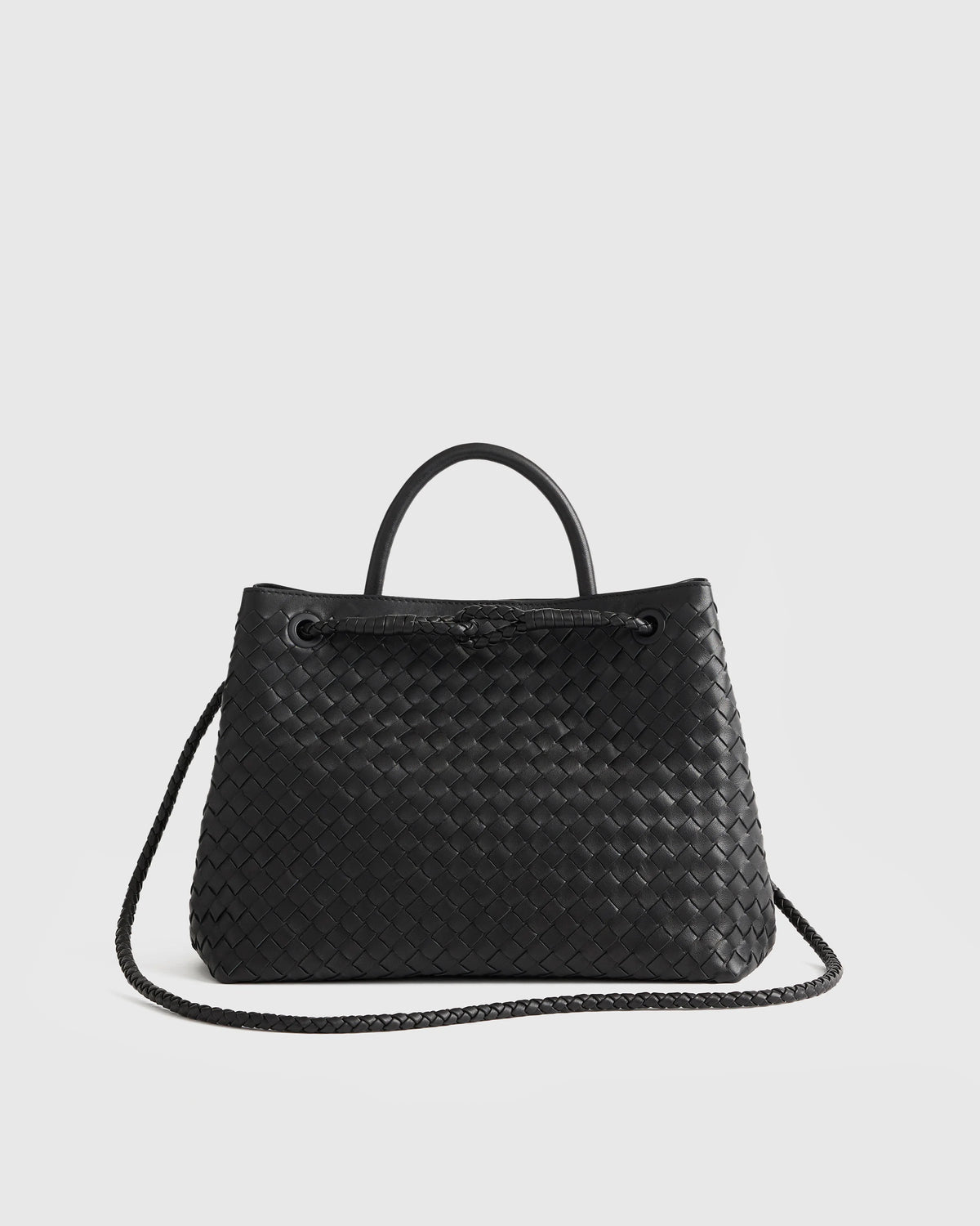 Romy Handwoven Satchel - One Size / Cognac