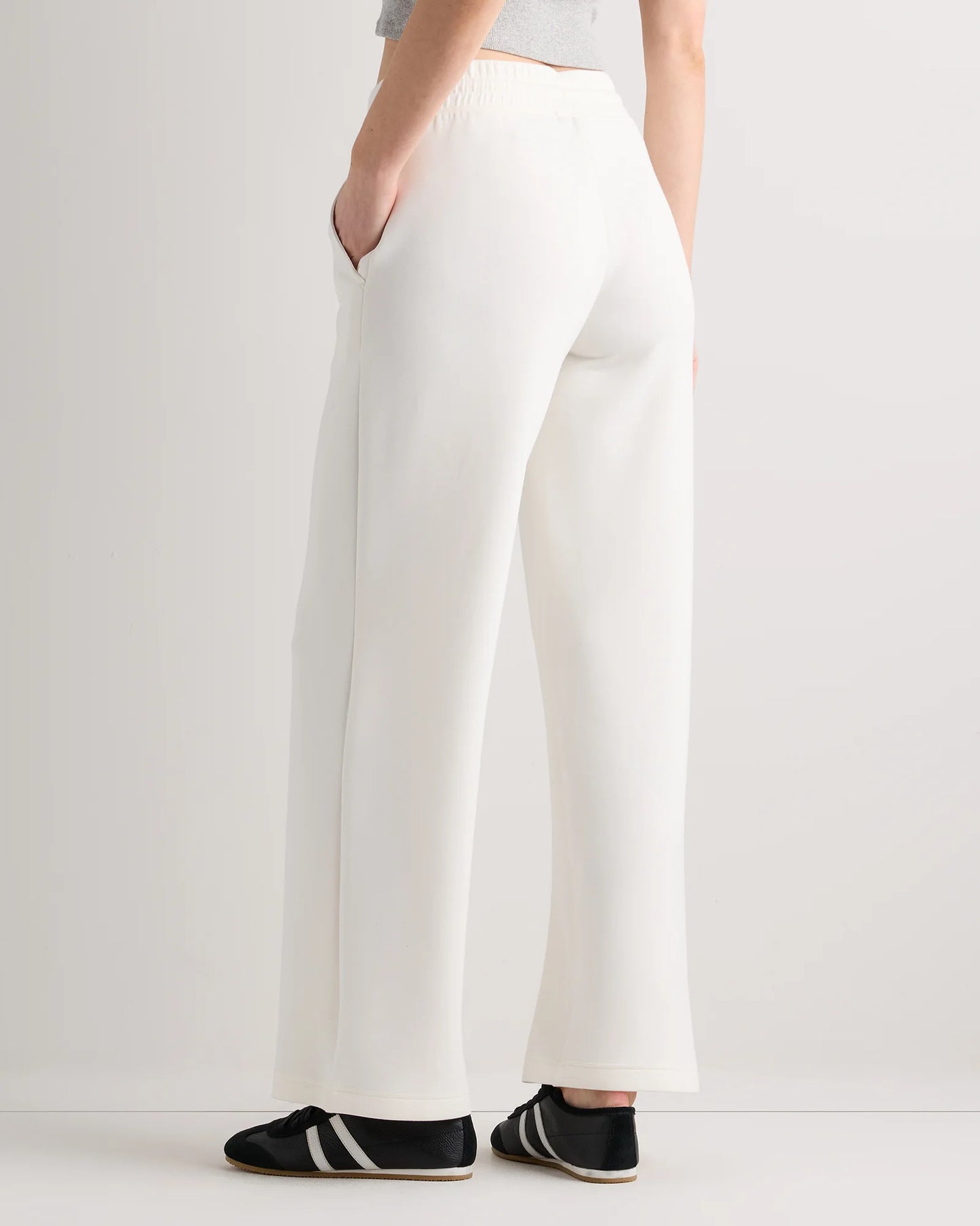 CloudComfort Wide Leg Pants - XS / Pebble Beige