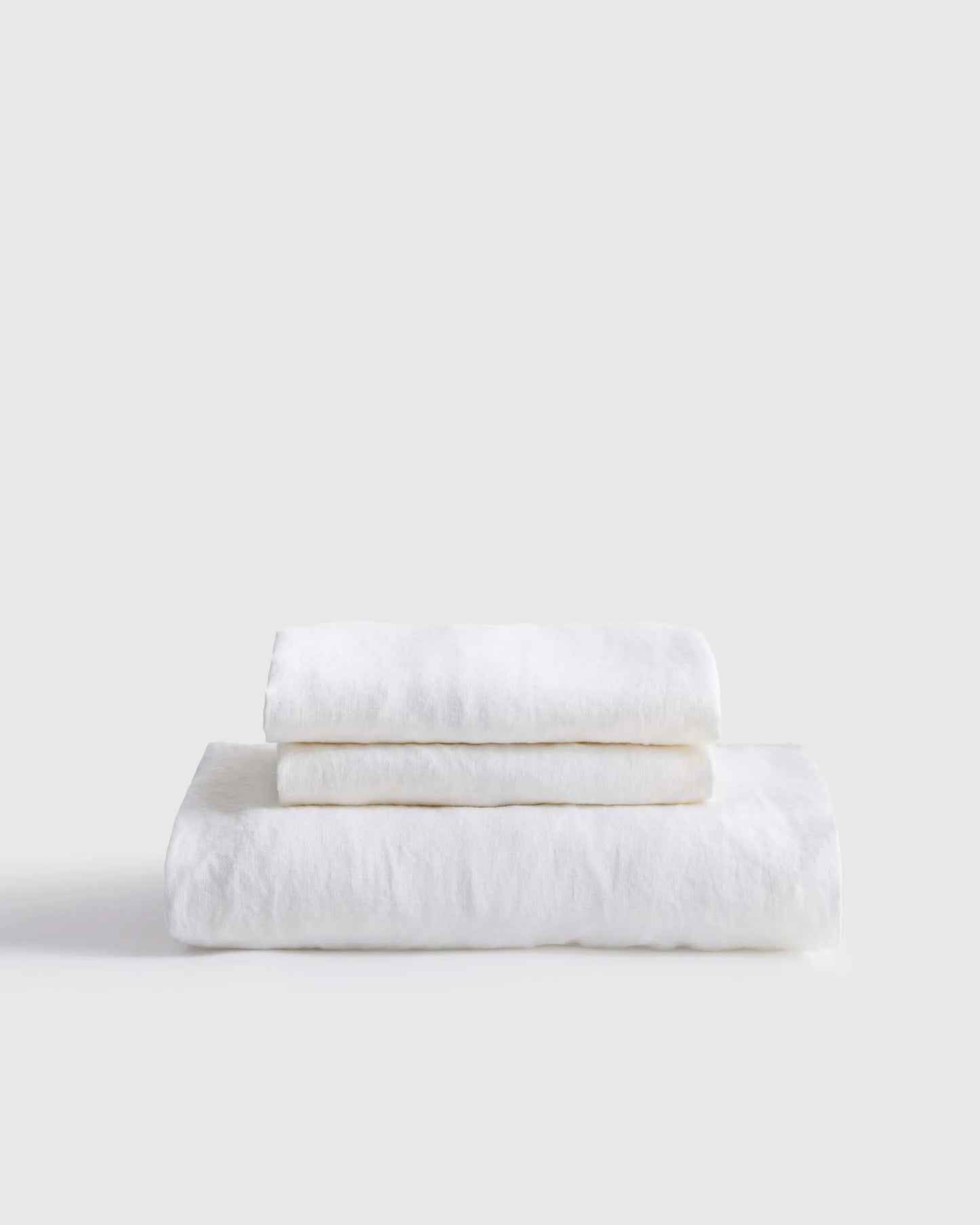 European Linen Fitted Sheet Set - Twin / Peach