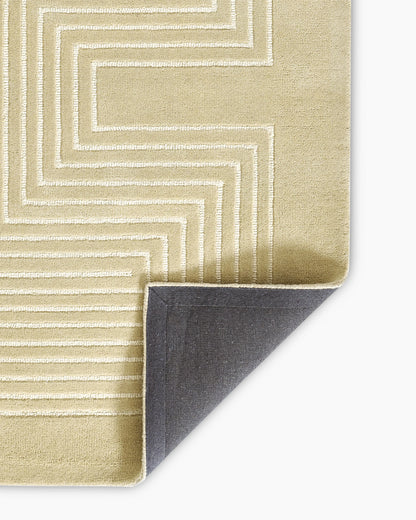 Langdon Hand-Tufted Wool Rug - 3'6" x 5'6" / Beige