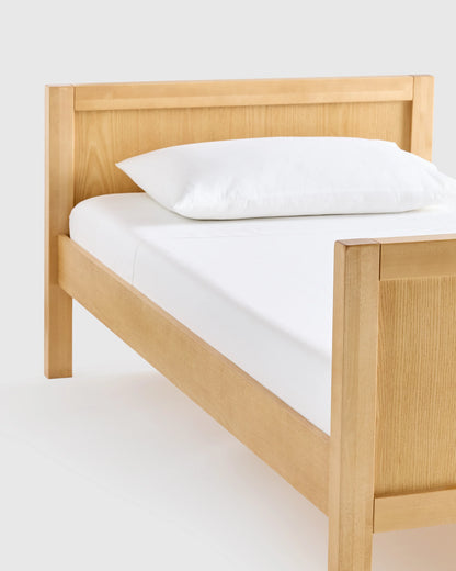 Natural Wood Twin over Twin Convertible Bunk Bed - One Size / Natural Wood