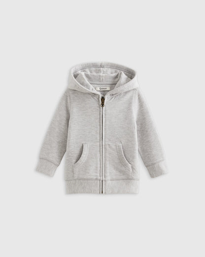 SuperSoft Fleece Zip Up Hoodie - 0-3M / Soft Sage