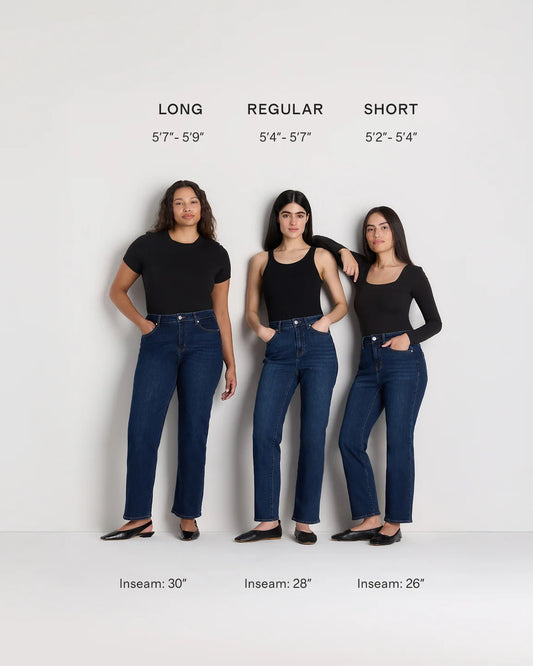 Bella Stretch Straight Jeans - 24 / Twilight Blue Fray
