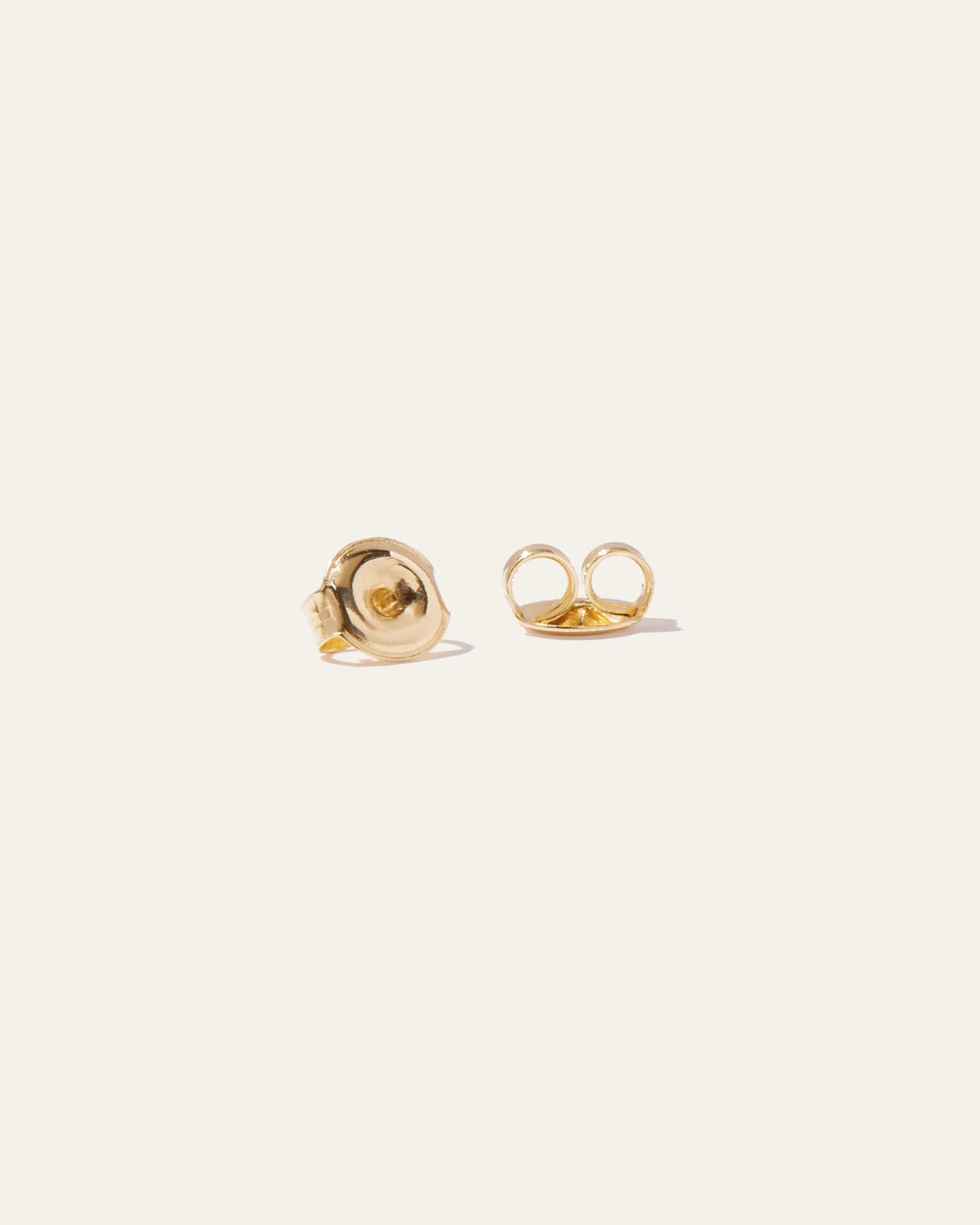 14K Diamond Pave Circle Studs - One Size / Yellow Gold