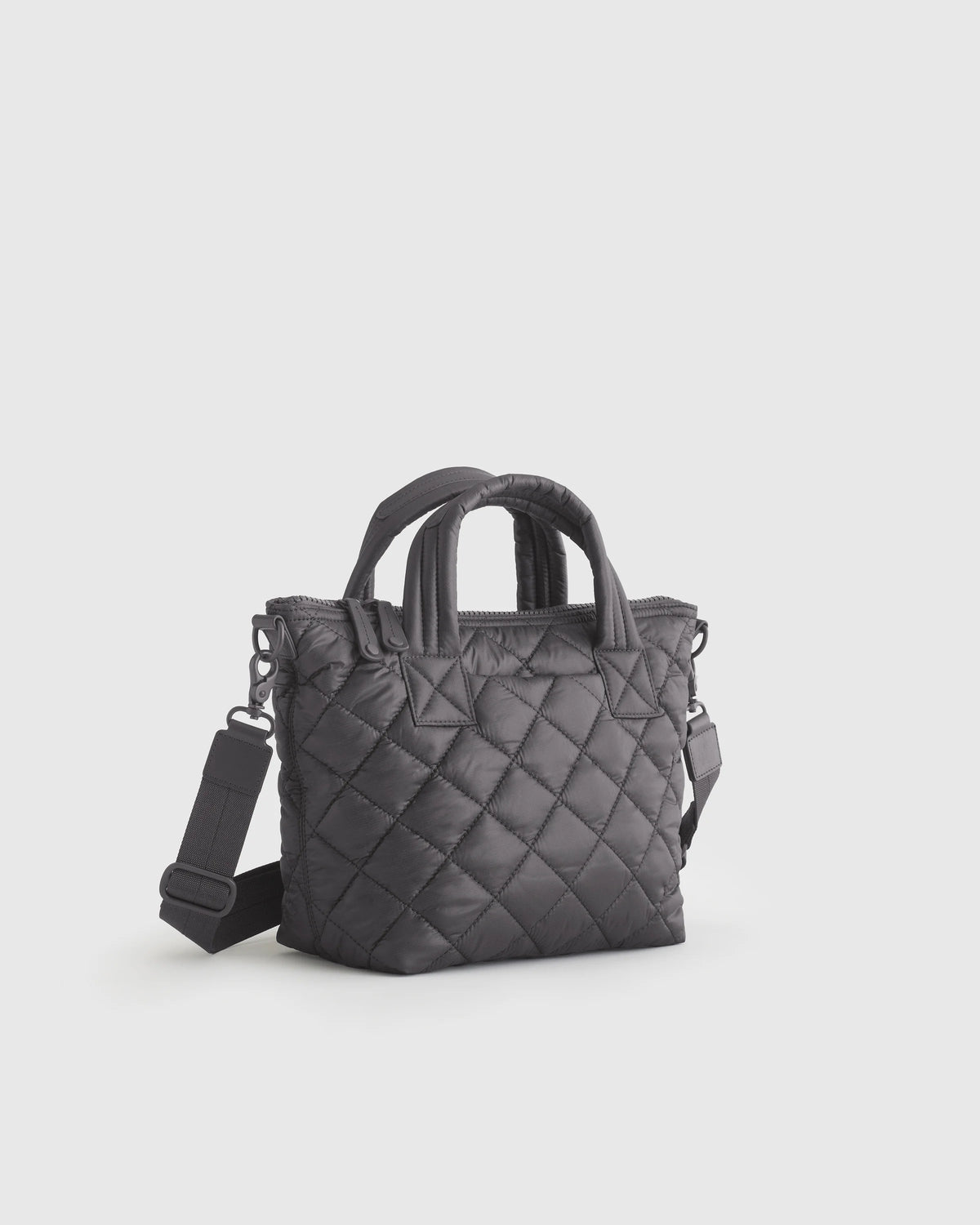 Transit Quilted Small Crossbody Tote - One Size / Taupe Brown