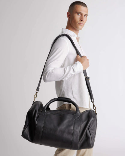 Nappa Leather Duffle Bag - One Size / Dark Brown