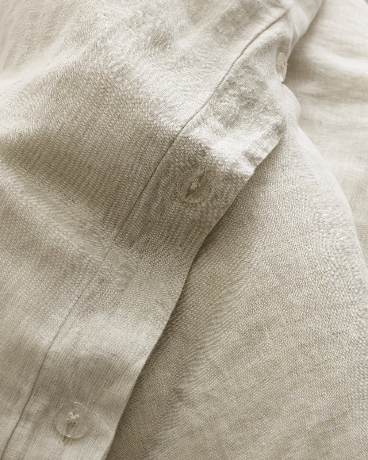 European Linen Chambray Duvet Cover - Twin / Natural