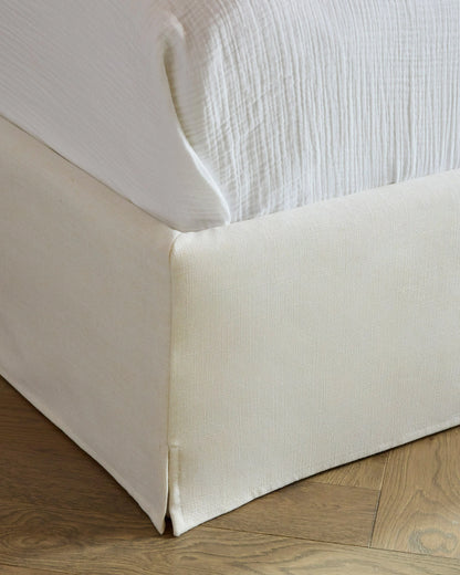 Slipcover Bed in Performance Linen - Full / Ivory