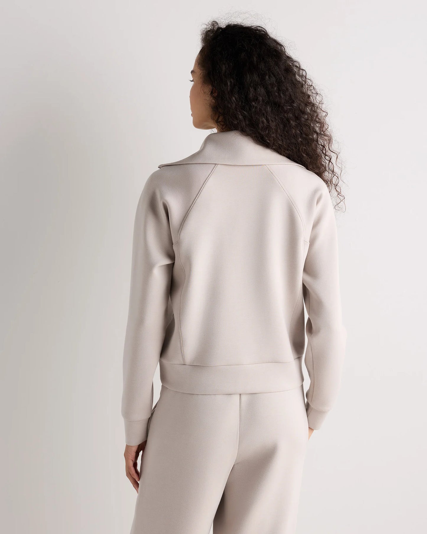 CloudComfort Half Zip Sweatshirt - XS / Pebble Beige