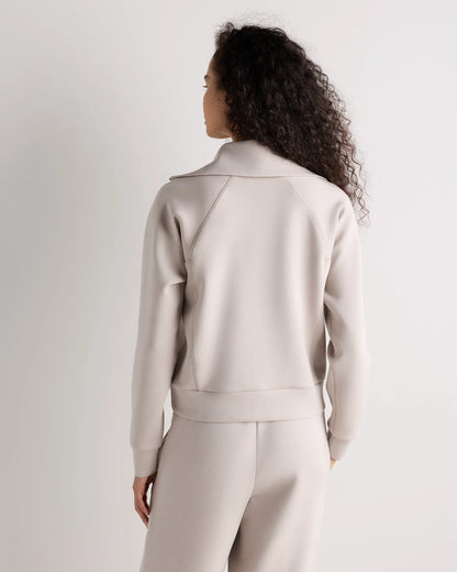 CloudComfort Half Zip Sweatshirt - XS / Pebble Beige