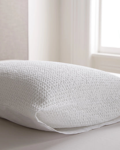 Organic Luxe Honeycomb Sham Set - Standard / Mineral