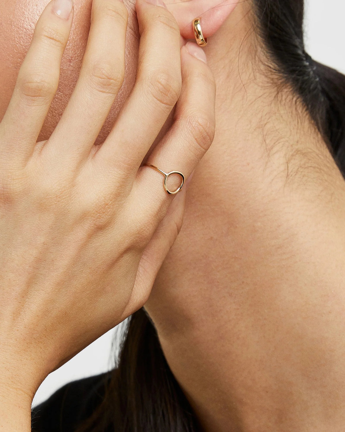 14K Gold Bold Hoops - One Size / Yellow Gold