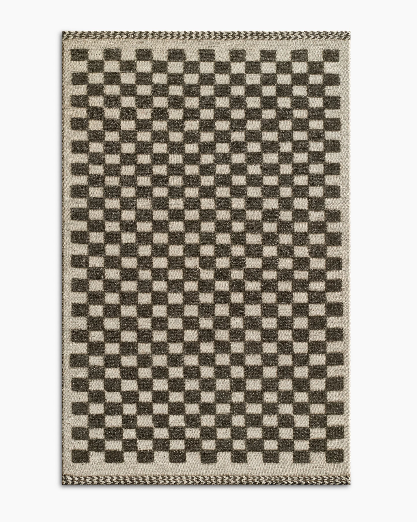 Romy Handwoven Wool Rug - 5' x 8' / Beige