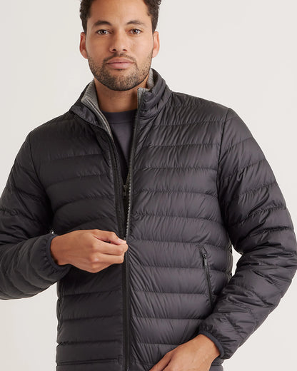 Lightweight Down Packable Puffer Jacket - XS / Overcast Grey