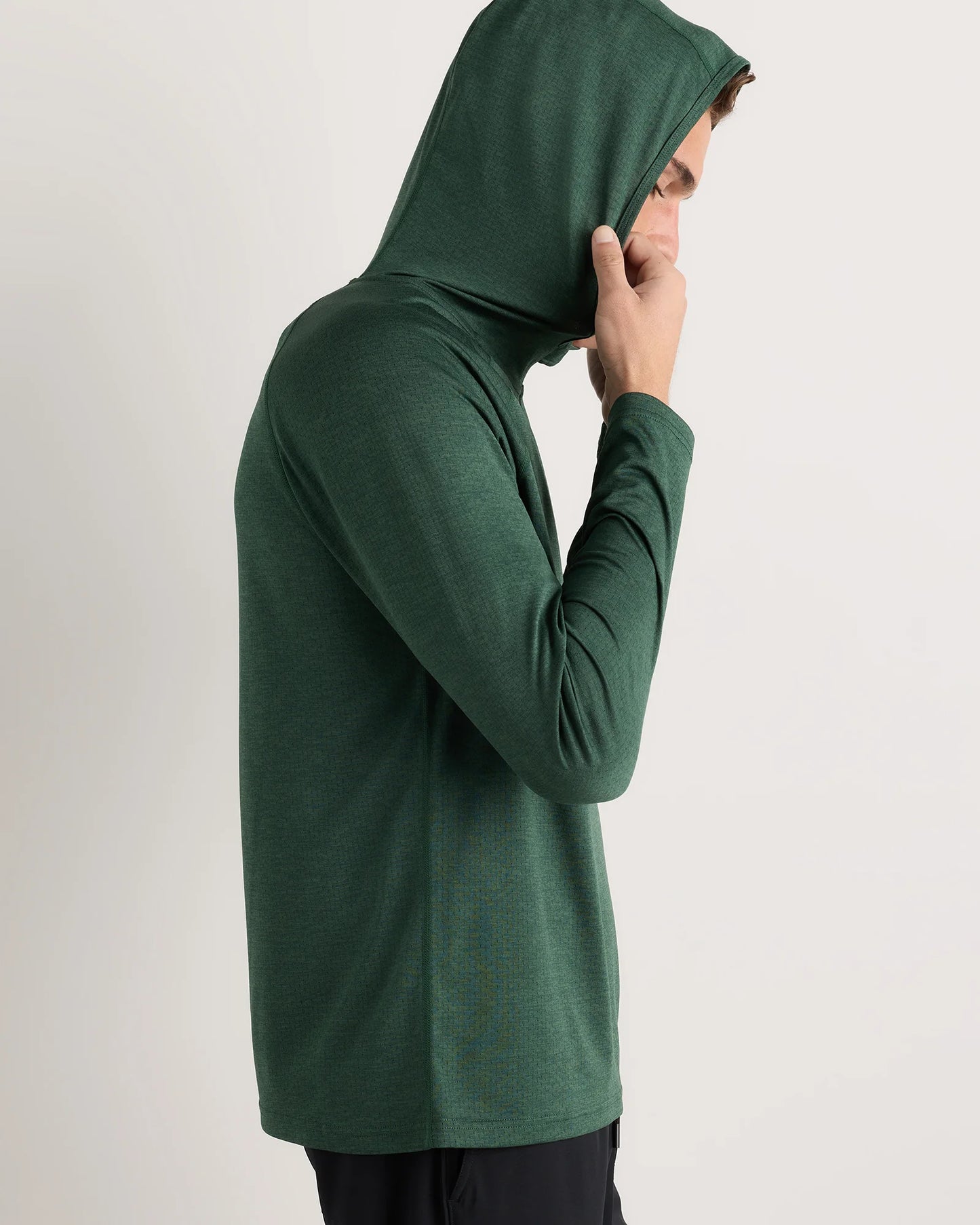 Mesh Performance Training Quarter Zip Hoodie - S / Heather Grey