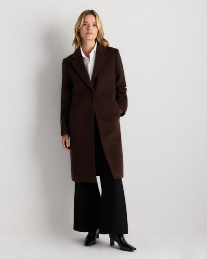Wool Cashmere Blazer Coat - XS / Mocha Brown