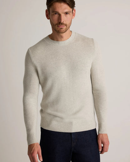 Luxe Baby Cashmere Crewneck Sweater - S / Heather Pewter