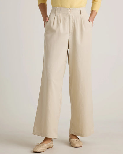 Drapey Twill Pleated Trouser - 0 / Baywood
