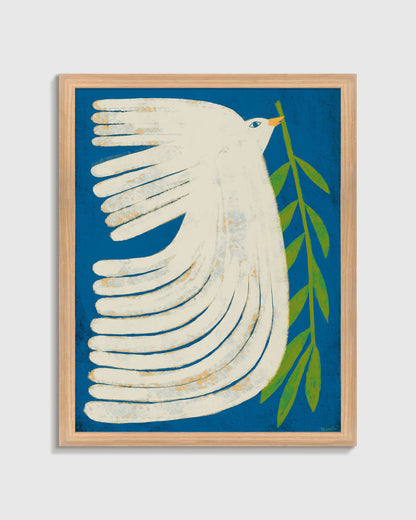 Peace Dove by Marco Marella - 26"x38" / Black