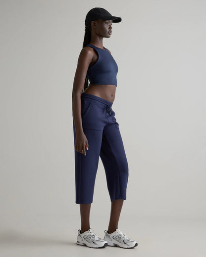 CloudComfort High-Rise Cropped Sweatpants - XS / Pebble Beige