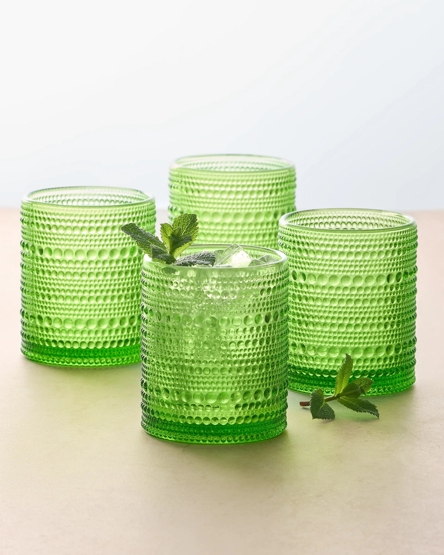 Jupiter Short Glass Tumbler (Set of 6) - One Size / Fern Green