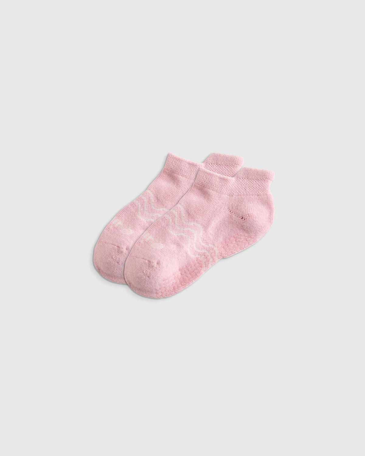 Organic Cotton Gripper Ankle Socks 8-Pack - 12M-24M / Pink/White Multi