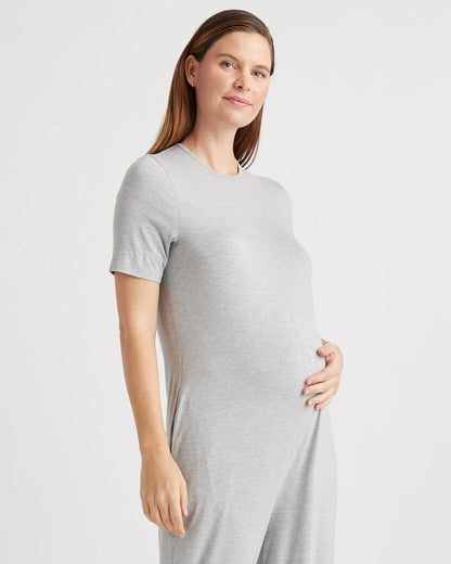 Bamboo Jersey Maternity Everyday Jumpsuit - XS / Deep Navy