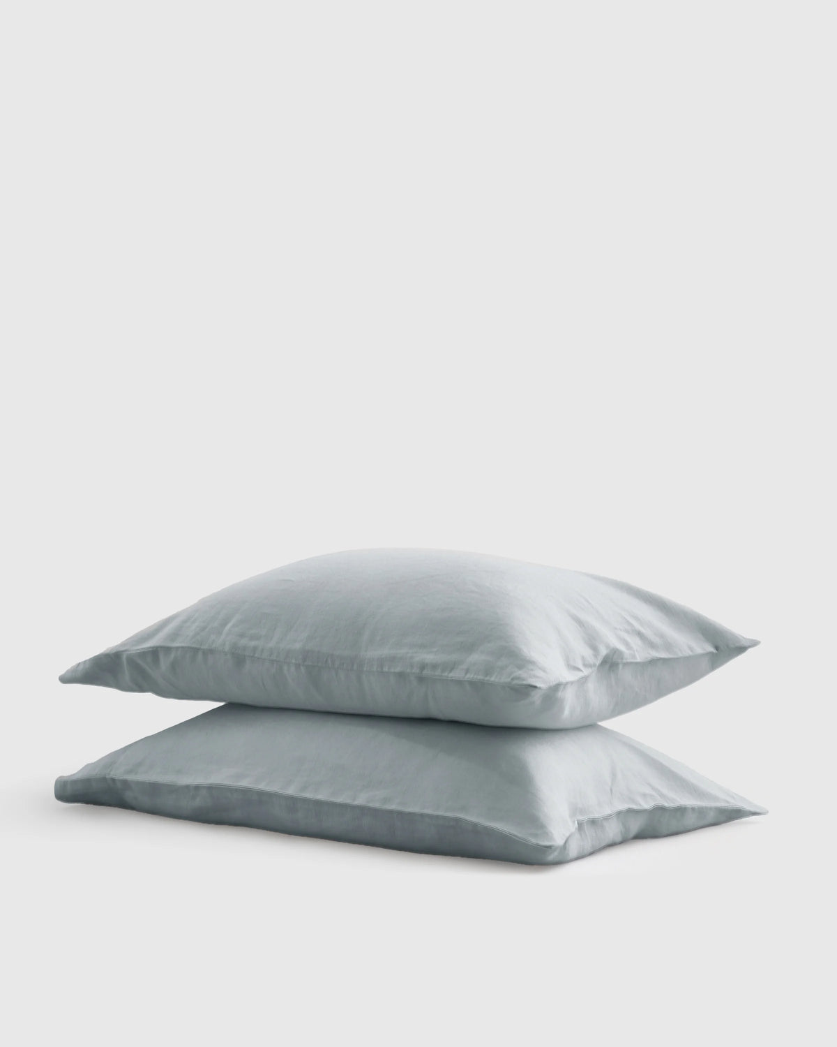 European Linen Pillowcase Set - Standard / White