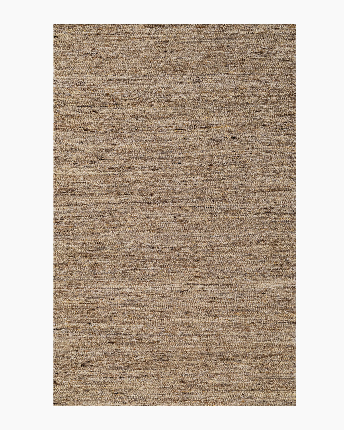 Liam Handwoven Wool Boucle Rug - 5' x 8' / Brown