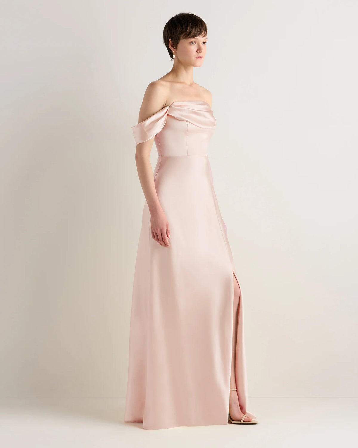 Aurora Stretch Satin Convertible Dress - 0 / Garden Sage Green