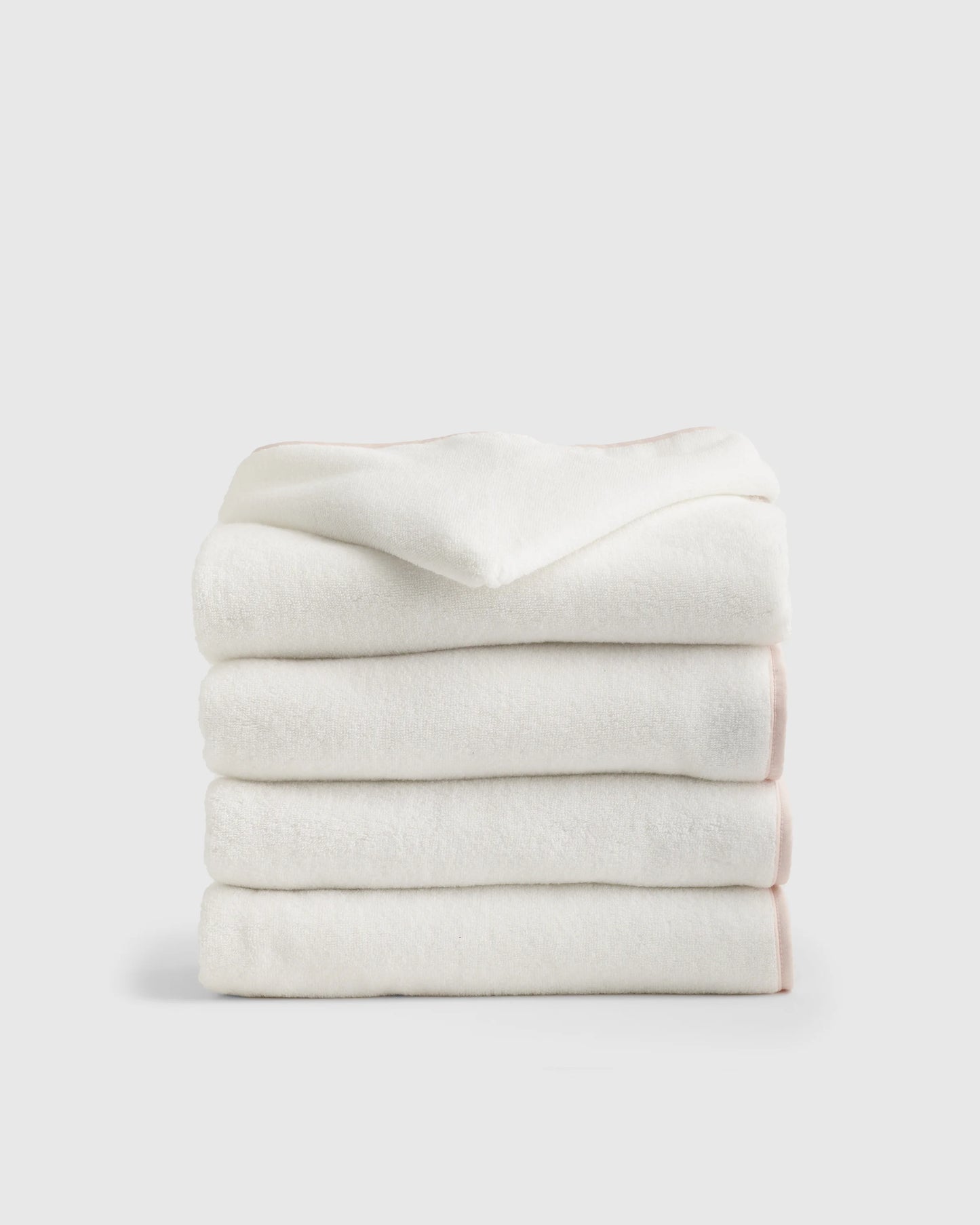 Organic Turkish Cotton Kids Hooded Towel Set 4-Pack - One Size / Light Blue