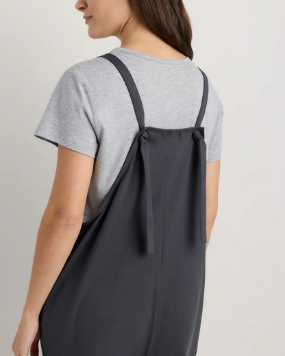 Organic Cotton Maternity Overalls - XS / Deep Navy