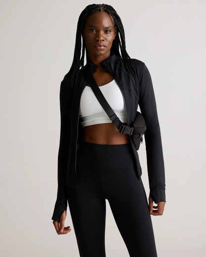 Power-Up Long Line Strappy Sports Bra - XS / Classic White