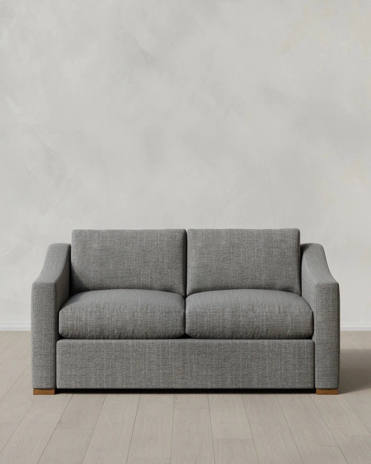 Hollis Slope Arm Sofa in Performance Chenille Linen Blend - 72" / Snow
