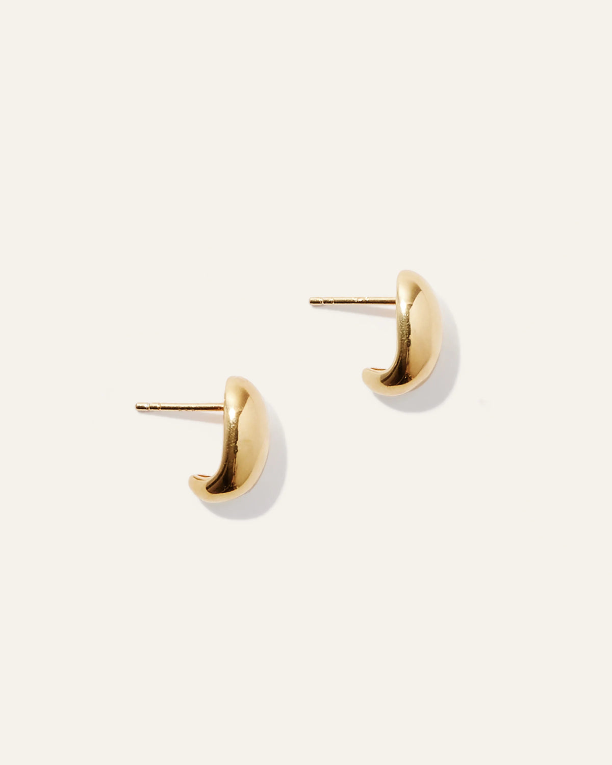 Globe Huggie Hoops - One Size / Gold Vermeil