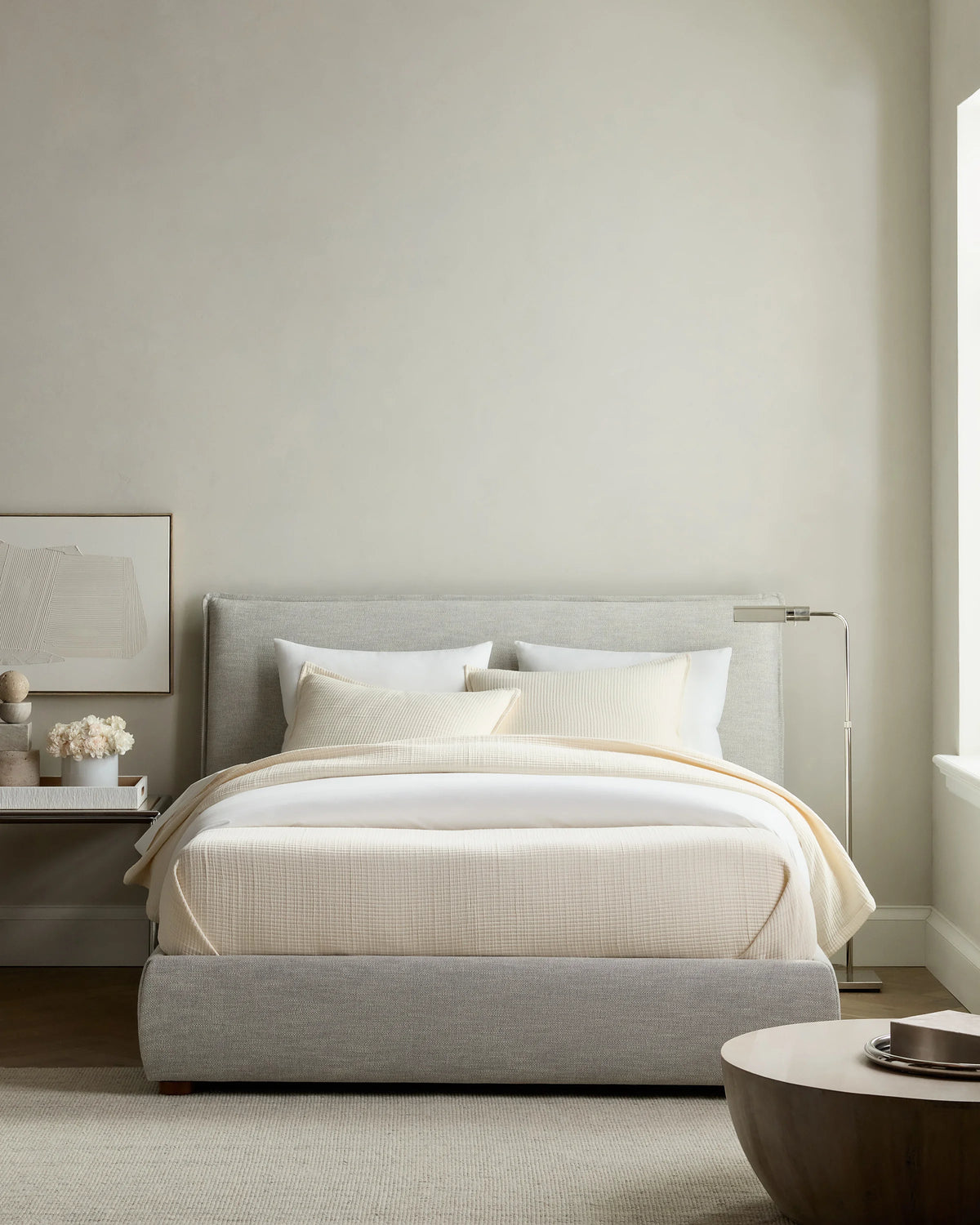 Organic Ribbed Cotton Coverlet - Twin / Toffee