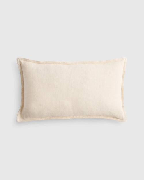 European Linen Flange Edge Pillow Cover - 20x20 / Nightfall