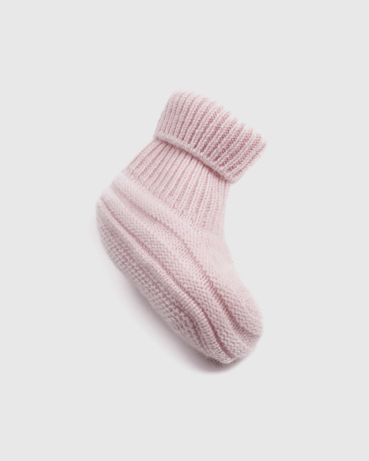 Washable Cashmere Beanie & Bootie Set - 0-6M / Heather Grey