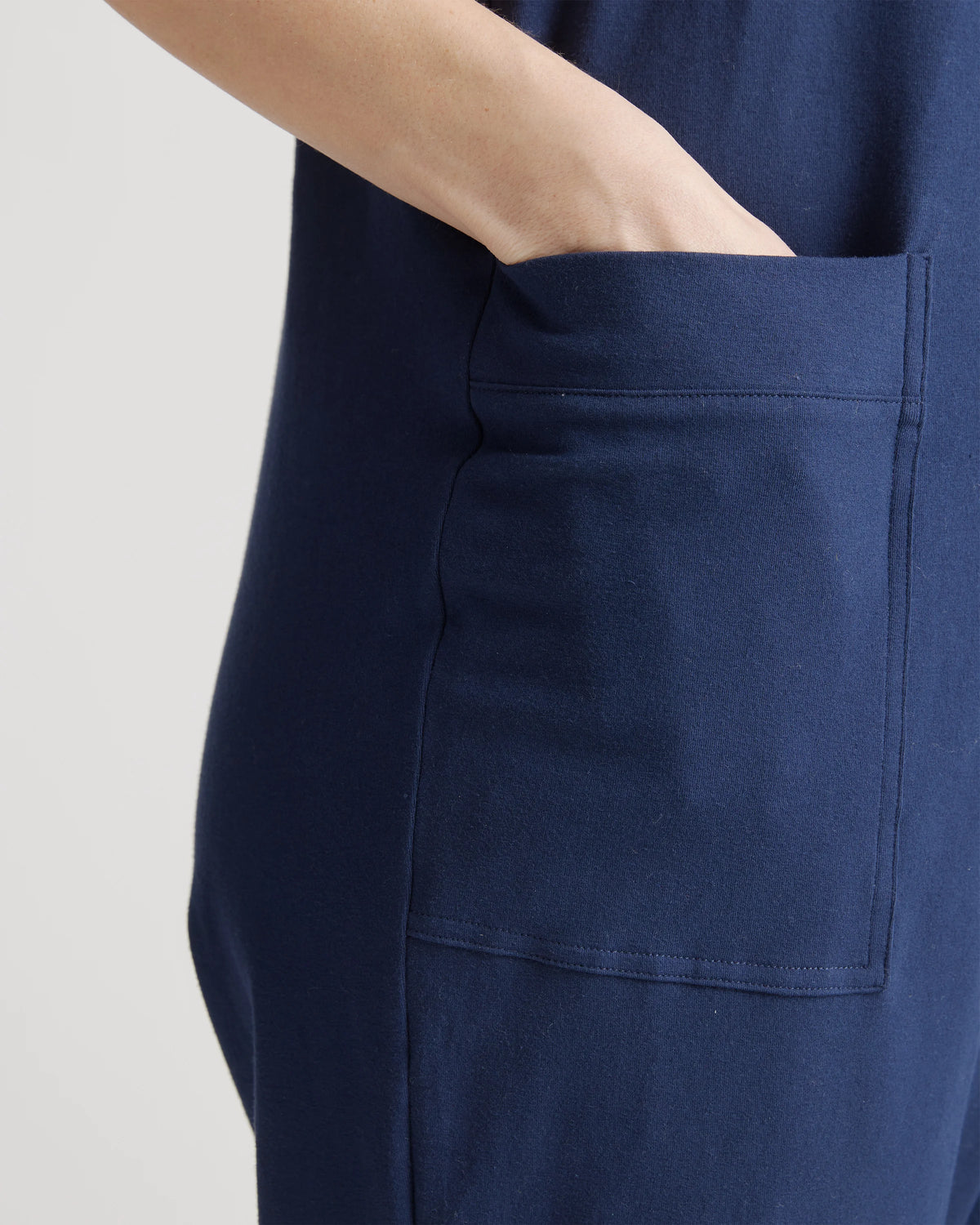 Organic Cotton Maternity Overalls - XS / Deep Navy