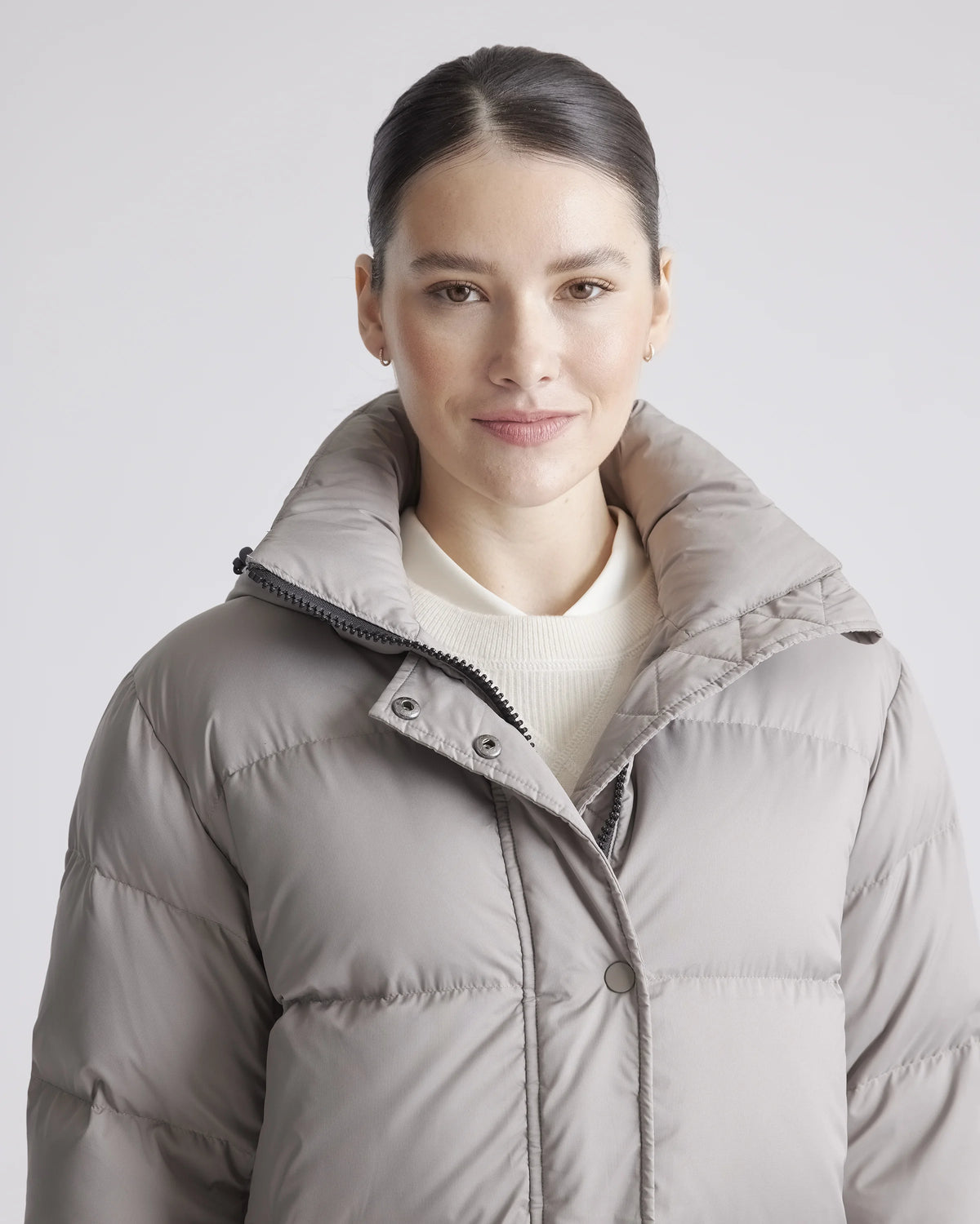 Responsible Down Long Puffer Jacket - XS / Black