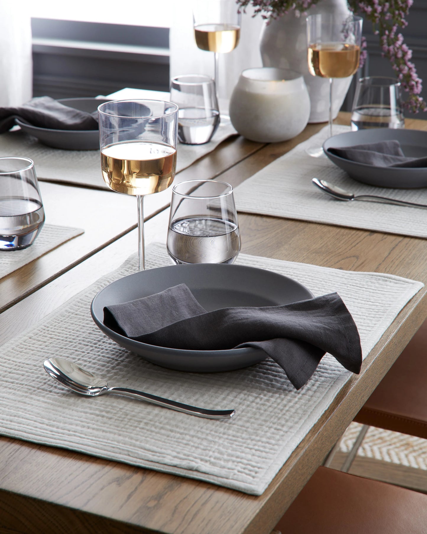 Organic Cotton Gauze Placemats - One Size / Chocolate