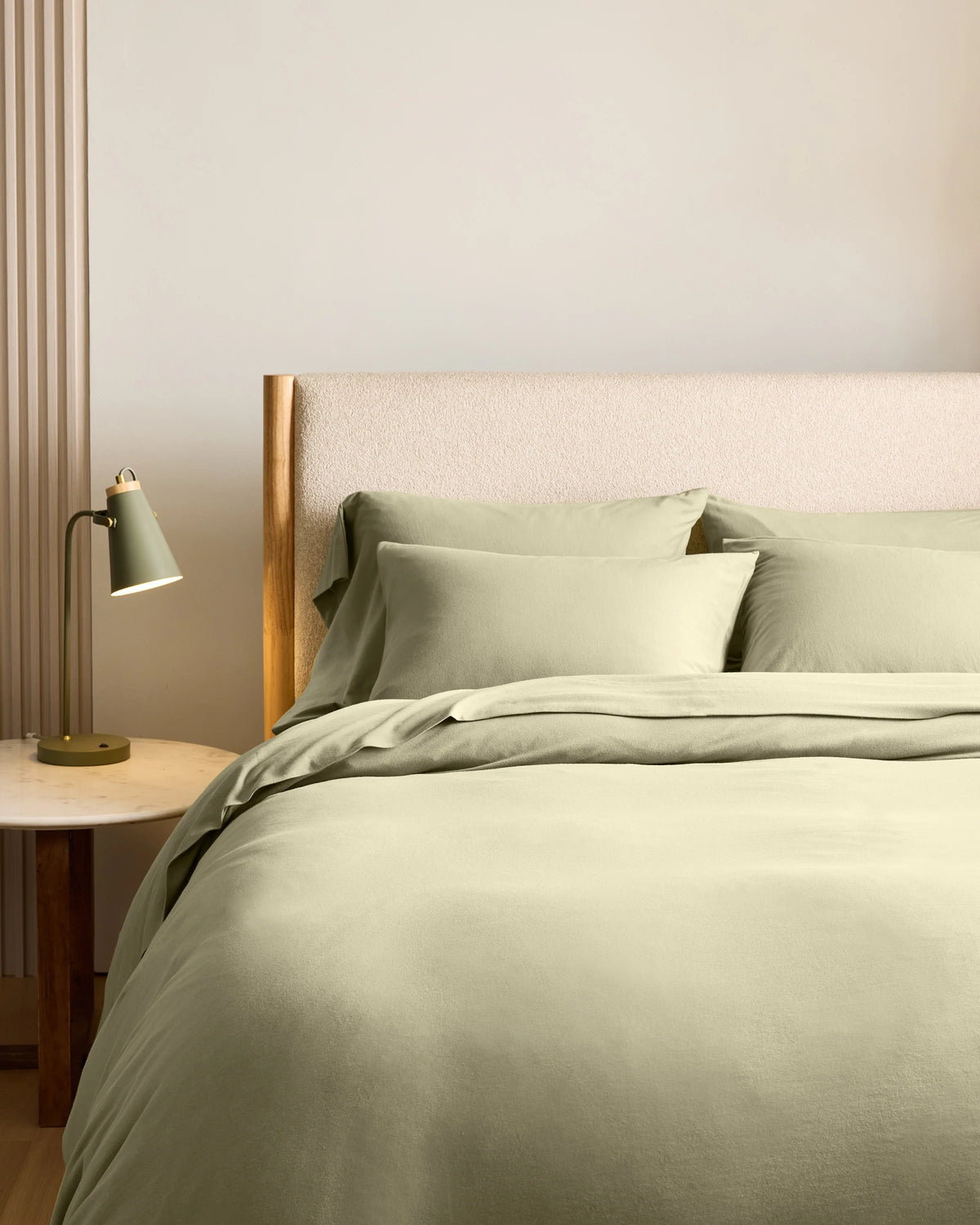 Organic Jersey Duvet Cover Set - Twin / Light Blue