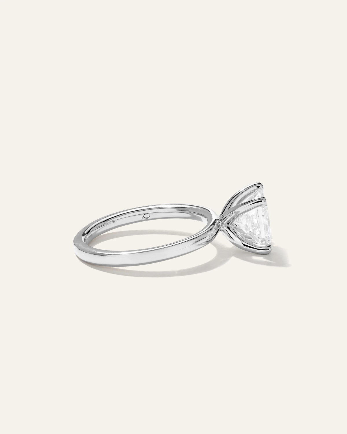 Lab Grown Diamond Princess Comfort Fit Engagement Ring - 2ct - 4 / Yellow Gold