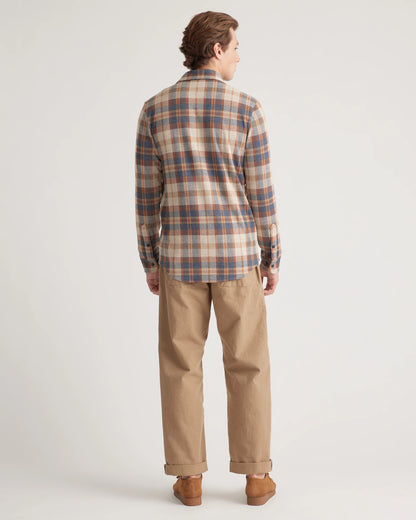 Stretch Sweater Fleece Shirt - S / Off-White