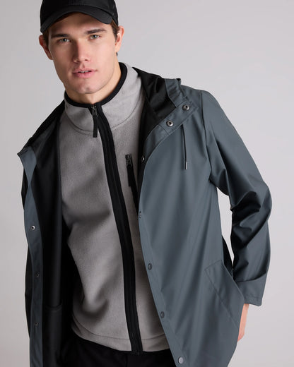 Polar Fleece Full-Zip Vest - S / Gravel